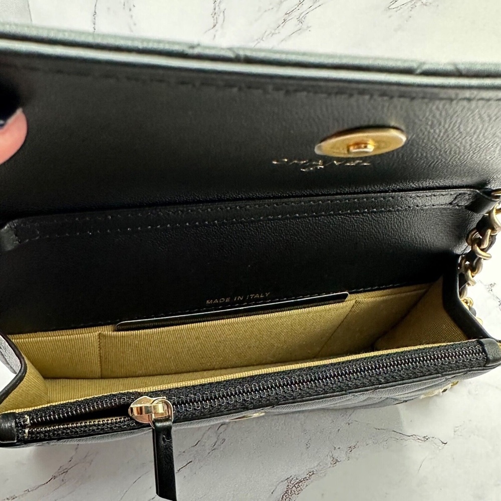❌❌ SOLD Chanel 23C Black Pearl Crush Gold Chain Adjustable Crossbody Handbag Bag - Picture 16 of 16